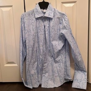 Banana Republic Light Blue Paisley Shirt